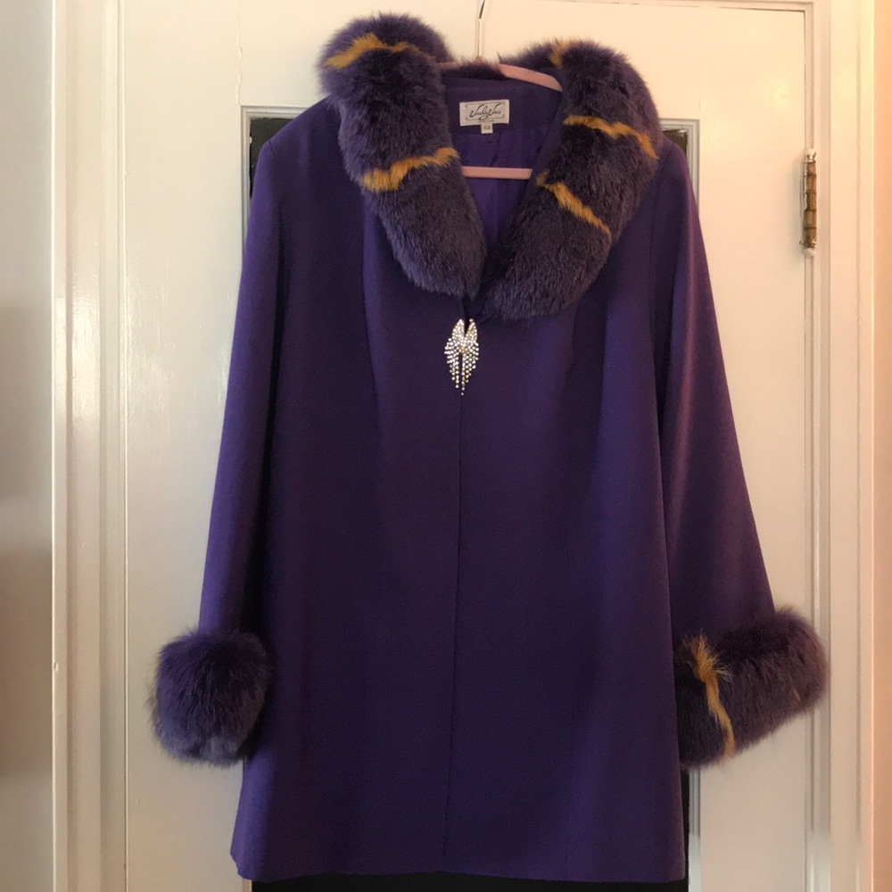 Purple Fur Coat